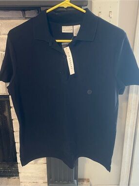 Kim Rogers Black Polo New with Tags Small